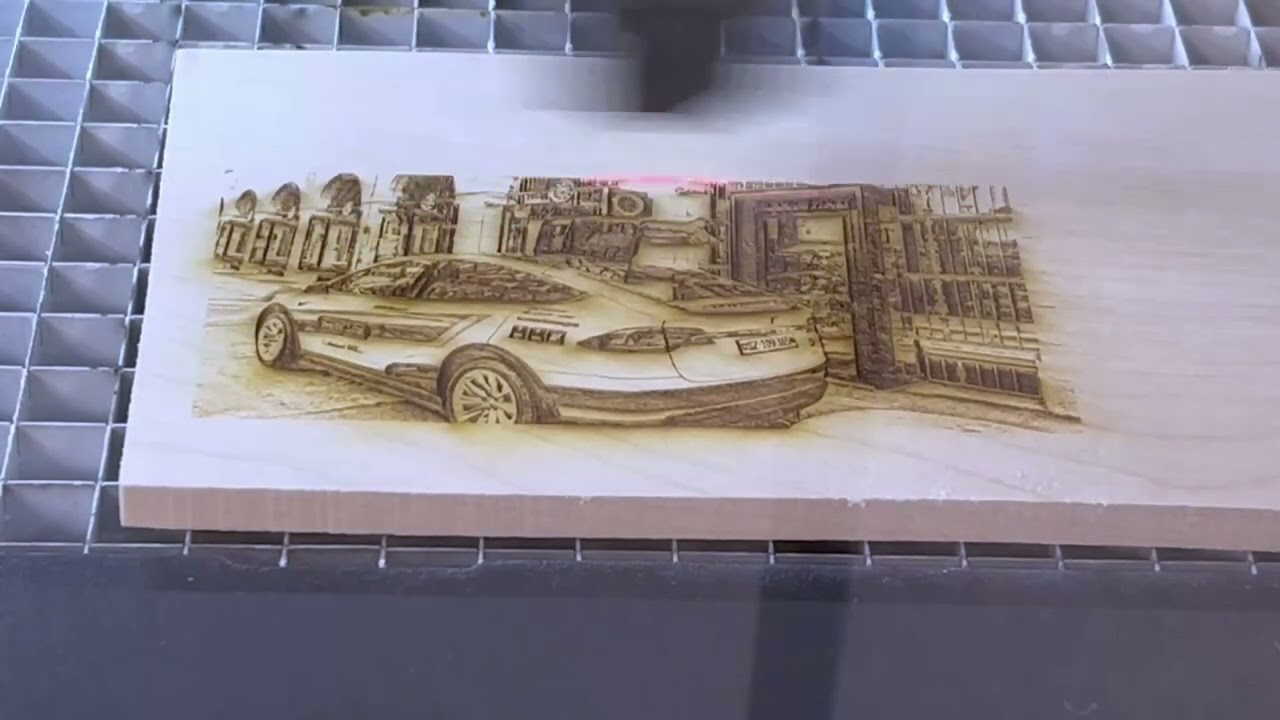 LaserImage Car Wood
