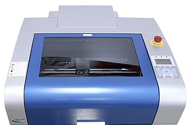 Spirit LS GCC Lasercutter mit integriertem Not-Aus Schalter für maximale Sicherheit