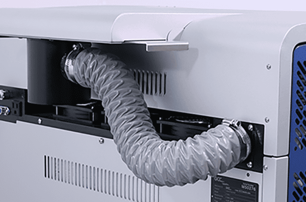 Spirit LS GCC Lasercutter mit integriertem Smart Vacuum System für effiziente Absaugung