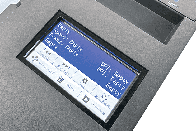 Spirit LS PRO Lasercutter mit 4 Zoll Touch Panel Bedienfeld